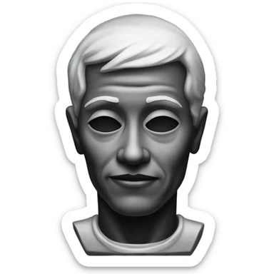 a black grave with the inscription R i P in silver sticker