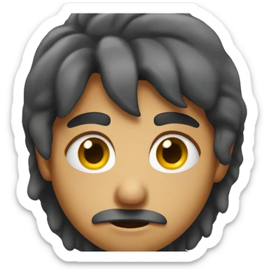 disgusting look on the face sticker