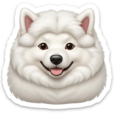 
Samoyed lying on his back happy sticker