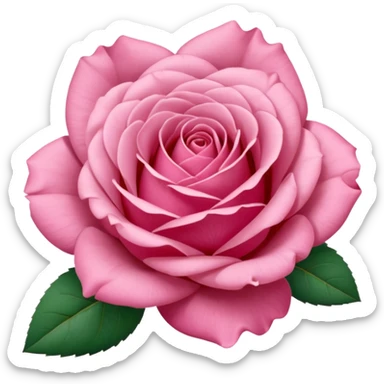 “A Polaroid photo of a pink rose  sticker