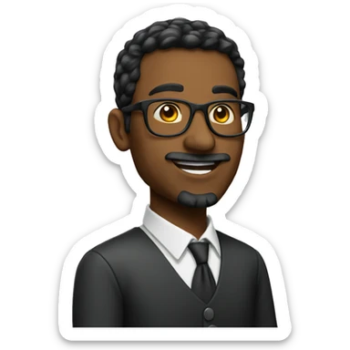 English teacher with a blackboard sticker