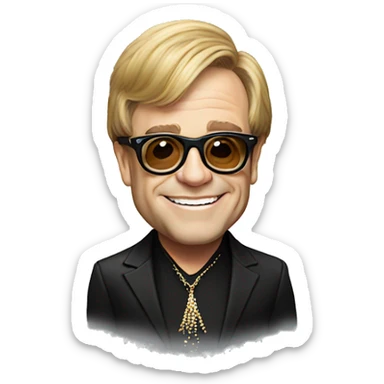 elton john sticker