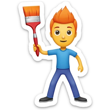 Paintbrush from Inanimate insanity￼ sticker