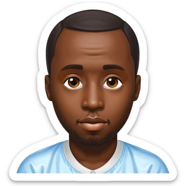 P Diddy with baby oil  sticker