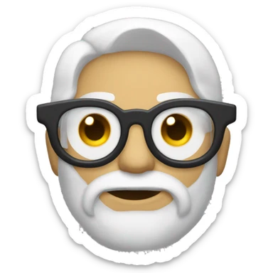 Demonio con lentes  sticker