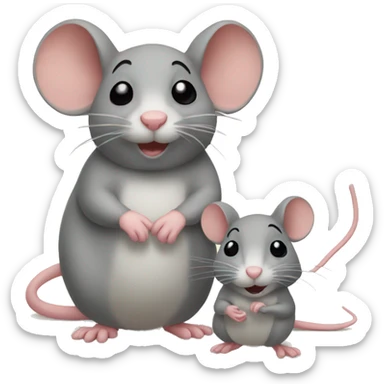 Two Mouse  sticker