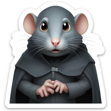 The insidious supervillain rat is cunningly plotting sticker