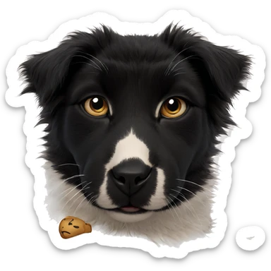 cat portrait on white background sticker