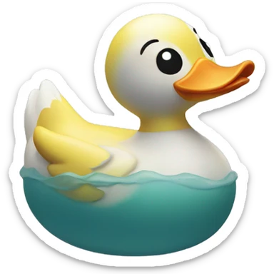 Rubber duck sticker