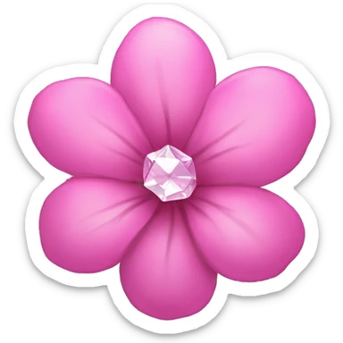 Flower dimond sticker
