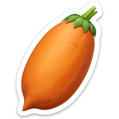 pointy sweet potato no green part sticker