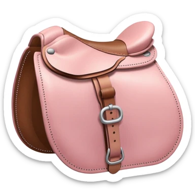 Pastel pink saddle  sticker