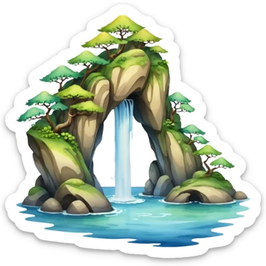 ombre chinoise bali sticker