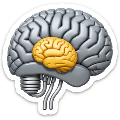 Half spring and half brain connected each other  sticker