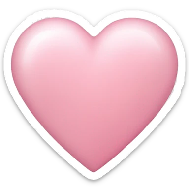 Light pink heart sticker
