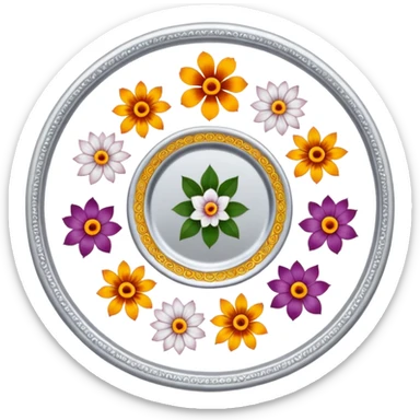 Tamil nadu Pooja thali sticker