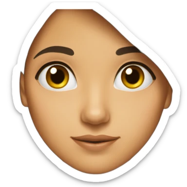 Silvia brunette Peruvian Spanish sticker