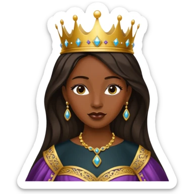 Black queen sticker