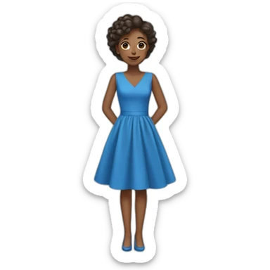 BLUE DRESS  sticker
