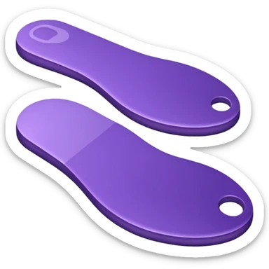 "Forty-two purple footsteps moving across a map inside an open house." sticker