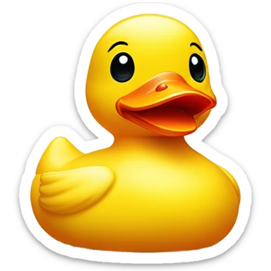Rubber duck sticker