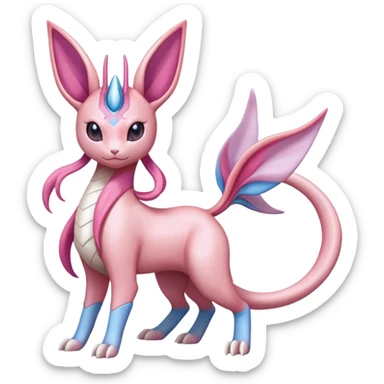 Milotic-Sylveon-Espeon-Dragonair-Pokémon full body sticker