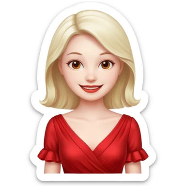 Red Dress Queen sticker