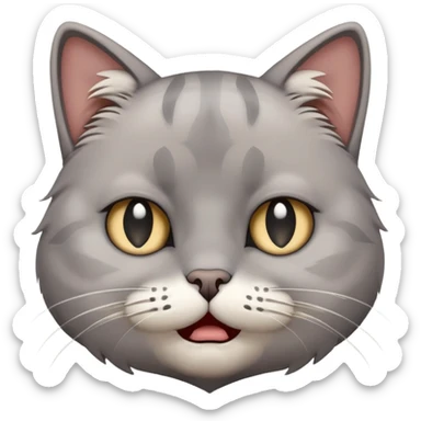 Cat that is cry because his friend is dead sticker