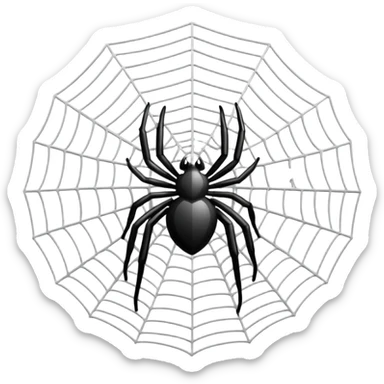 Make the I love u using spider web emoji 

 sticker