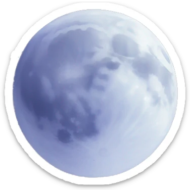 moon in the sky sticker