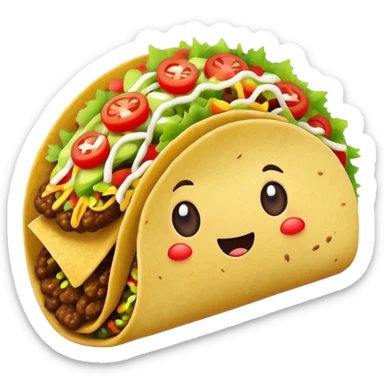 taco with taco sticker