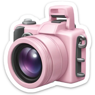 Light pink camera sticker