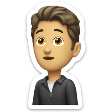 persona sorprendida sticker