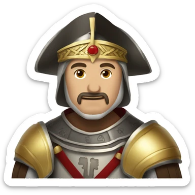 Cruz de borgoña de los conquistadores sticker