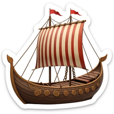 Viking Longship sticker