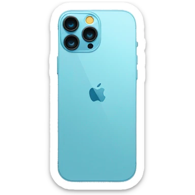 iPhone 13 Pro in light blue colour sticker