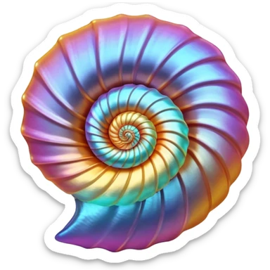 Maui sunrise shell sticker