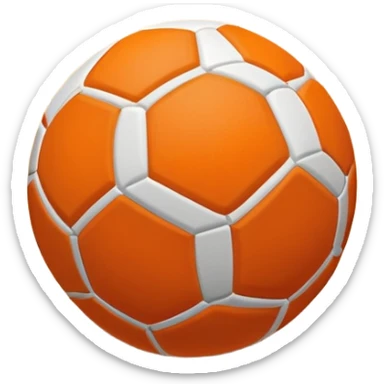 A close-up of a mini football (futsal) ball on the court, with the goals and boundary lines visible in the background. The scene captures the small-scale, fast-paced nature of futsal, emphasizing the ball's precision and the smooth playing surface. sticker