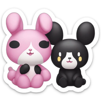 My melody and kuromi sticker