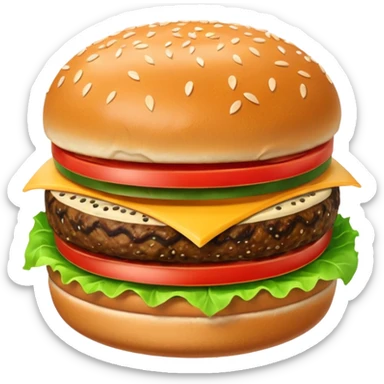 Kapibara burger sticker