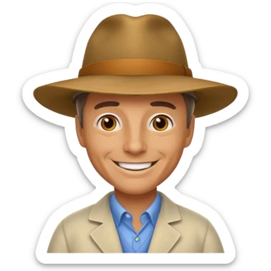 Dr. Alan Grant from the Jurassic Park movie sticker