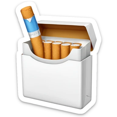 unopened pack of cigarettes, without any markings sticker