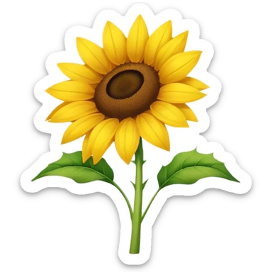 Sunflower sticker