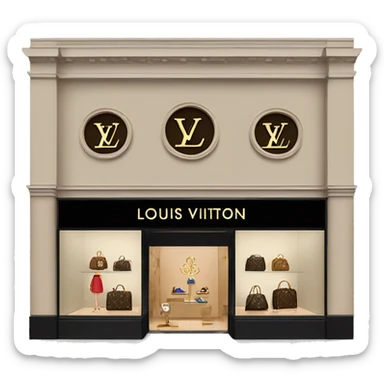 Louis Vuitton boutique sticker