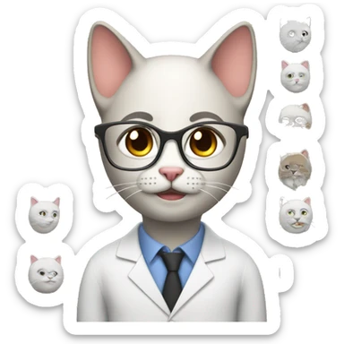 philosophy teacher cat  sticker