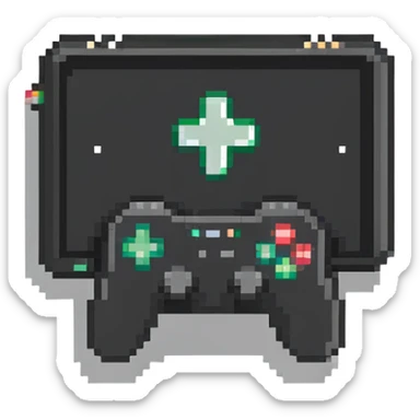 YouTube Gaming badge with controller and play button icon sticker