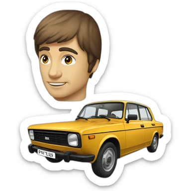 lada 2103 1975 sticker