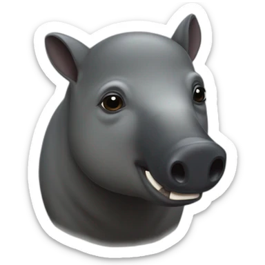 Malayan tapir sticker