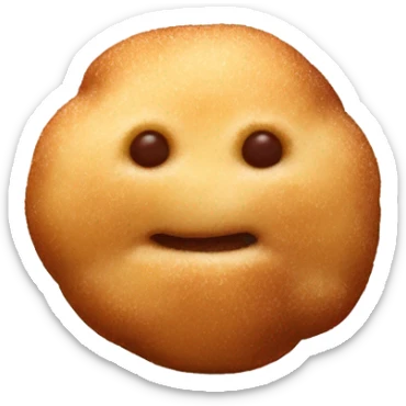 Balls of fried dough with cinnamon sugar  sticker