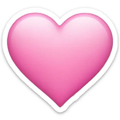 Pink heart sticker